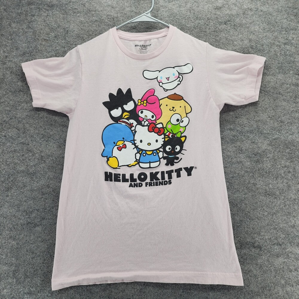 Hello Kitty Shirt Womens Small Short Sleeve Pink Sanrio